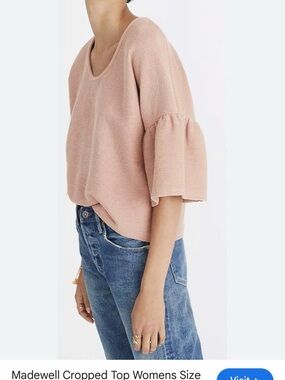 Madewell Elegant Mauve Long Sleeve Top